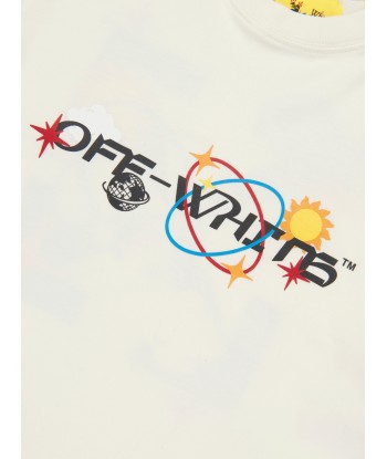 Off-White Boys Off Planets T-Shirt in White du meilleur 