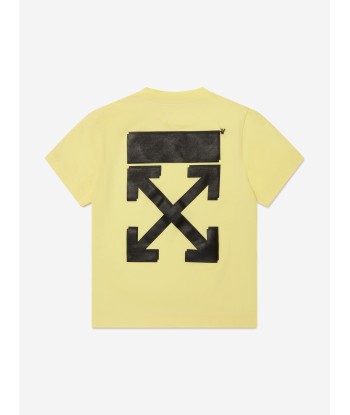 Off-White Boys Rubber Arrow T-Shirt in Yellow Découvrez la collection