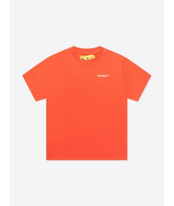 Off-White Boys Rubber Arrow T-Shirt in Red votre