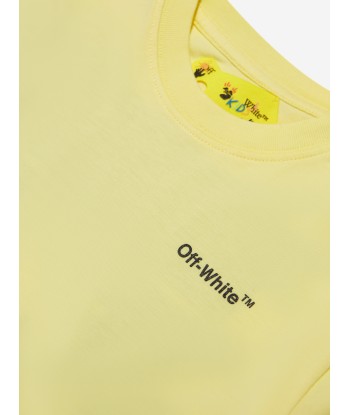 Off-White Boys Rubber Arrow T-Shirt in Yellow Découvrez la collection