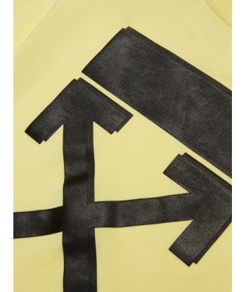 Off-White Boys Rubber Arrow T-Shirt in Yellow Découvrez la collection