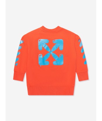 Off-White Boys Balloons Sweatshirt in Red livraison et retour toujours gratuits