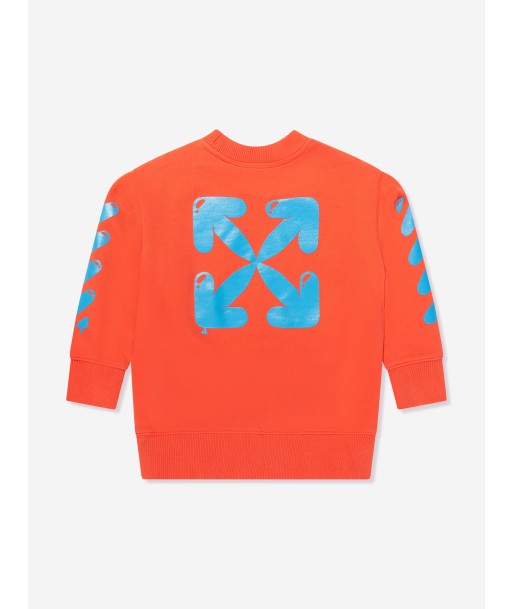 Off-White Boys Balloons Sweatshirt in Red livraison et retour toujours gratuits