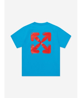 Off-White Boys Balloons T-Shirt in Blue Livraison rapide