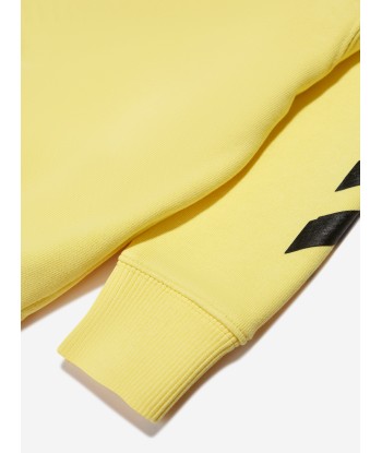 Off-White Boys Rubber Arrow Sweatshirt in Yellow est présent 