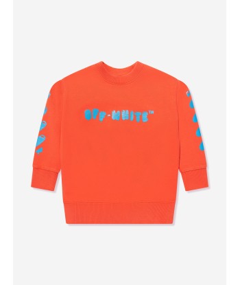 Off-White Boys Balloons Sweatshirt in Red livraison et retour toujours gratuits