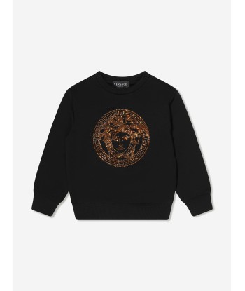 Versace Girls Studded Medusa Sweatshirt pas cher 