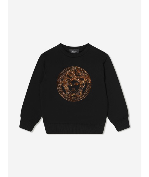 Versace Girls Studded Medusa Sweatshirt pas cher 