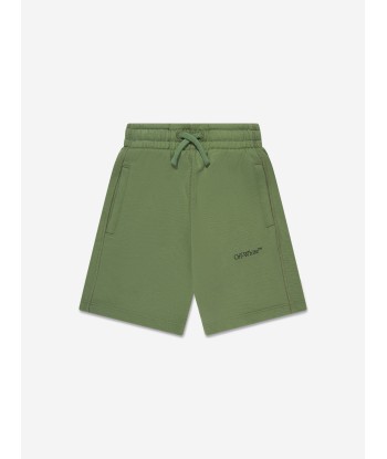 Off-White Boys Scribble Sweat Shorts in Green du meilleur 