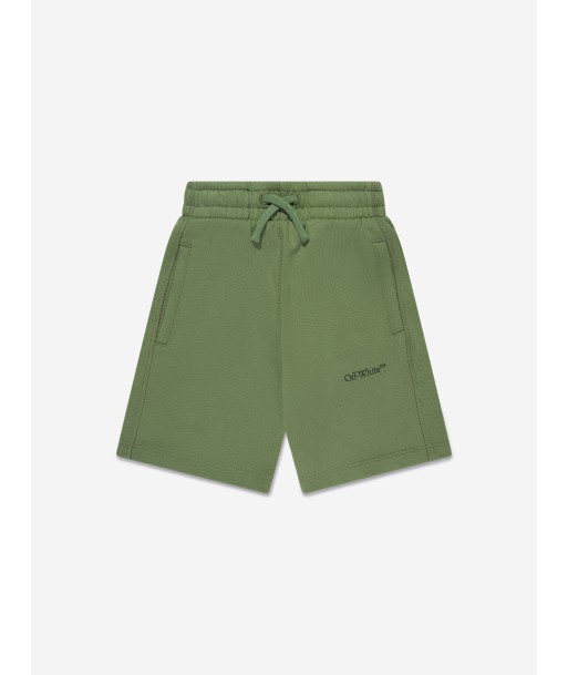 Off-White Boys Scribble Sweat Shorts in Green du meilleur 