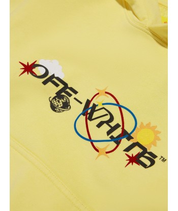 Off-White Boys Off Planets Hoodie in Yellow 2023