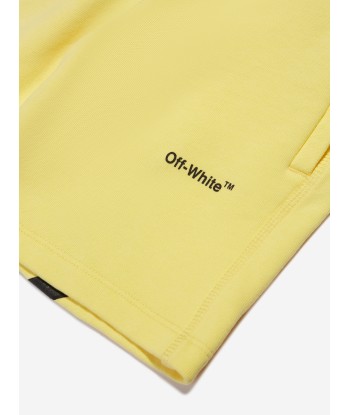 Off-White Boys Rubber Arrow Sweat Shorts in Yellow Vous souhaitez 