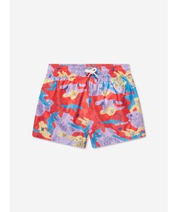 Off-White Boys Puzzleflage Swim Shorts in Multicolour pour bénéficier 