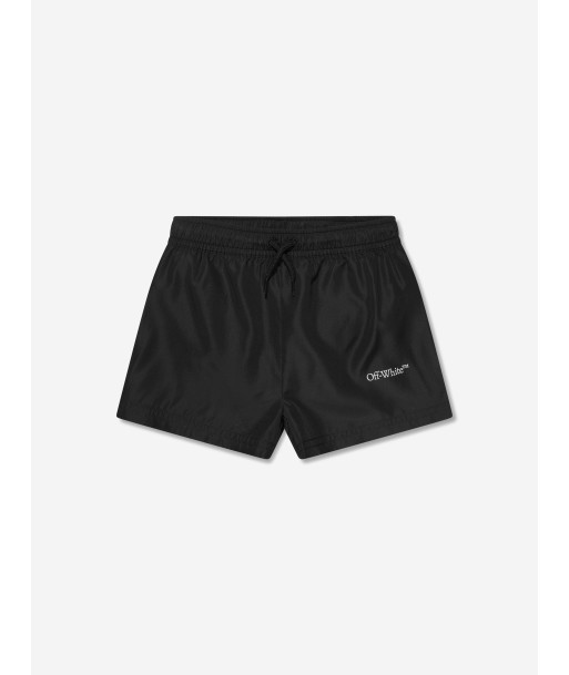 Off-White Boys Scribble Swim Shorts in Black livraison et retour toujours gratuits