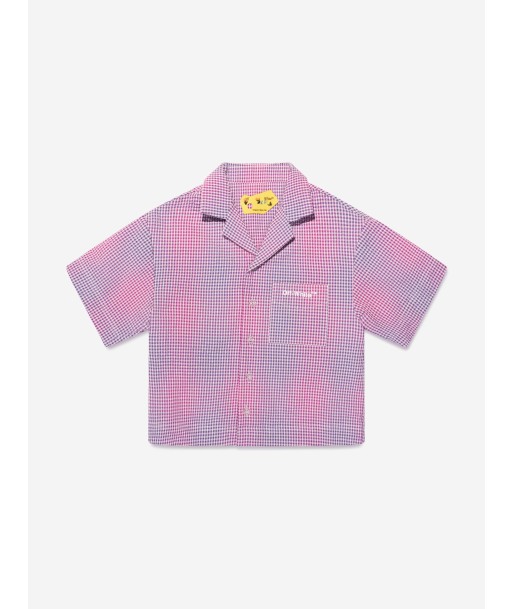 Off-White Boys Arrow Seer Bowling Shirt in Lilac l'évolution des habitudes 