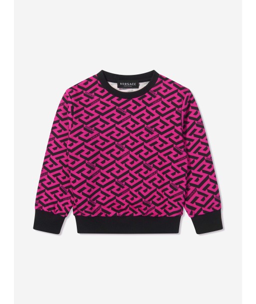 Versace Girls All Over Print Sweatshirt Jusqu'à 80% De Réduction