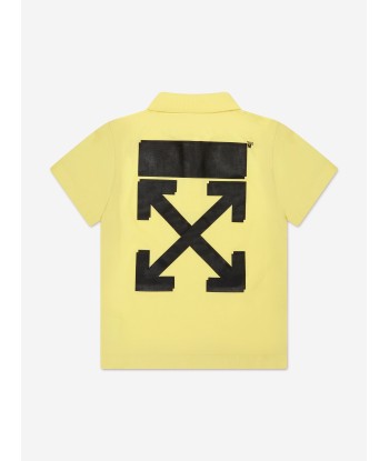 Off-White Boys Rubber Arrow Polo Shirt in Yellow de l' environnement