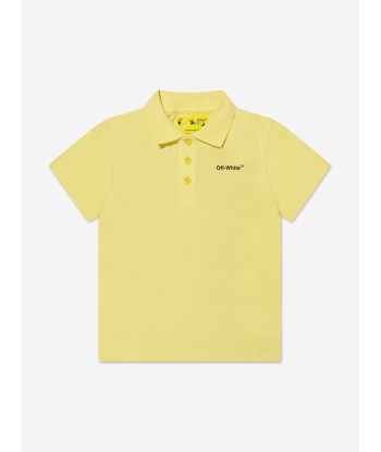 Off-White Boys Rubber Arrow Polo Shirt in Yellow de l' environnement