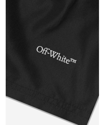 Off-White Boys Scribble Swim Shorts in Black livraison et retour toujours gratuits