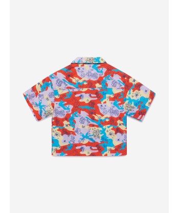 Off-White Boys Puzzleflage Bowling Shirt in Multicolour ouvre sa boutique