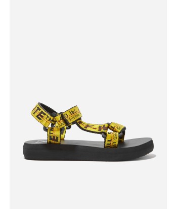 Off-White Boys Industrial Belt Sandals in Yellow la livraison gratuite