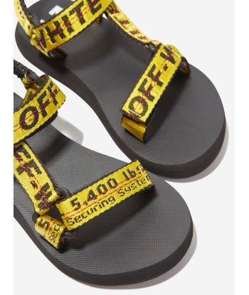 Off-White Boys Industrial Belt Sandals in Yellow la livraison gratuite