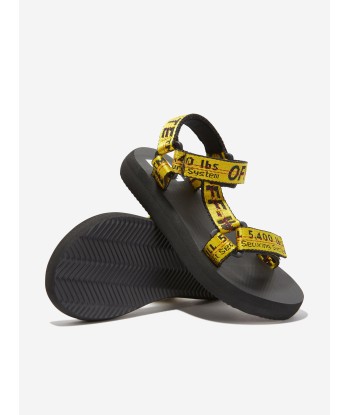 Off-White Boys Industrial Belt Sandals in Yellow la livraison gratuite