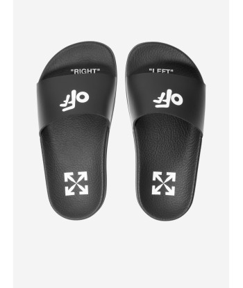 Off-White Boys Logo Sliders in Black acheter en ligne