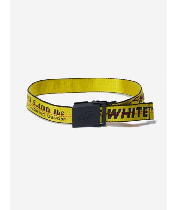 Off-White Kids Classic Industrial Belt in Yellow pas cher