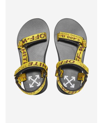 Off-White Boys Industrial Belt Sandals in Yellow la livraison gratuite