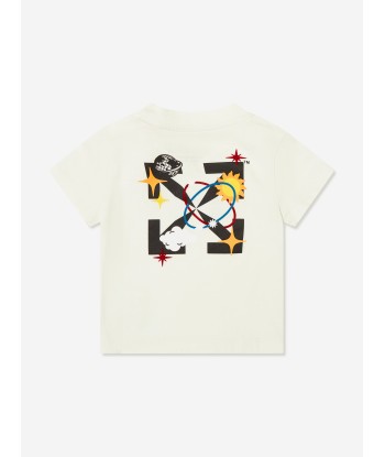 Off-White Baby Boys Off Planets T-Shirt in White les ligaments