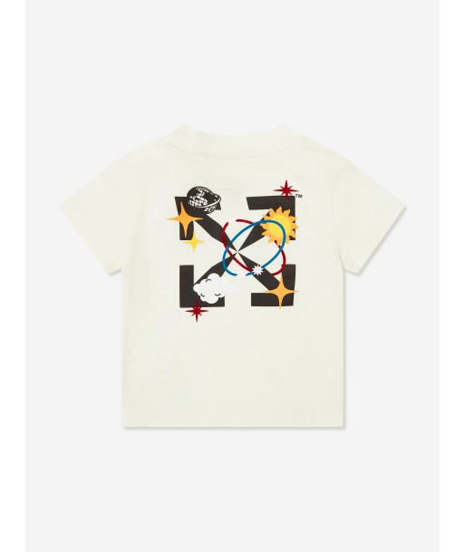 Off-White Baby Boys Off Planets T-Shirt in White les ligaments