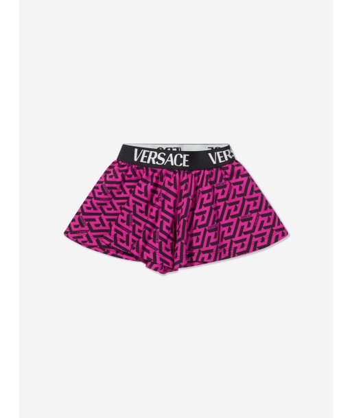 Versace Girls Logo Print Flared Shorts Les magasins à Paris