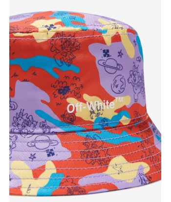 Off-White Boys Puzzleflage Bucket Hat in Multicolour Véritable concentré