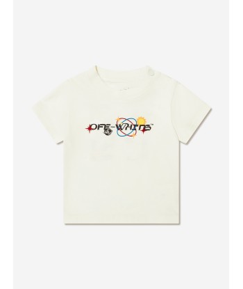 Off-White Baby Boys Off Planets T-Shirt in White les ligaments