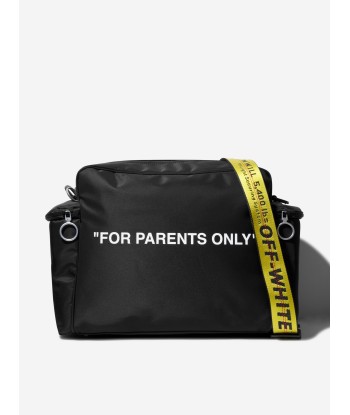 Off-White Baby For Mums Only Changing Bag in Black en ligne des produits 