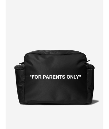 Off-White Baby For Mums Only Changing Bag in Black en ligne des produits 