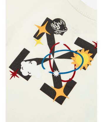 Off-White Baby Boys Off Planets T-Shirt in White les ligaments