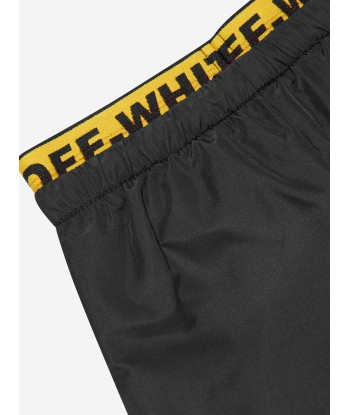 Off-White Baby Boys Logo Industrial Swim Shorts in Black des créatures d'habitude