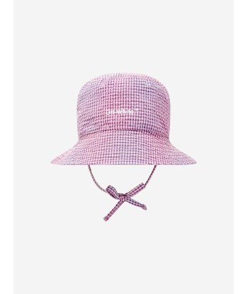 Off-White Girls Helvetica Seer Bucket Hat in Lilac la livraison gratuite