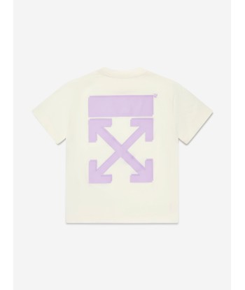 Off-White Girls Rubber Arrow T-Shirt in White livraison et retour toujours gratuits