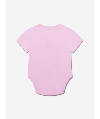 Off-White Baby Girls Bodysuit And Bib Set in Pink destockage