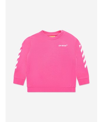 Off-White Baby Girls Helvetica Tracksuit in Pink acheter en ligne