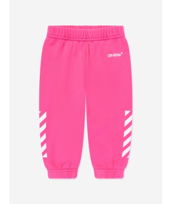 Off-White Baby Girls Helvetica Tracksuit in Pink acheter en ligne