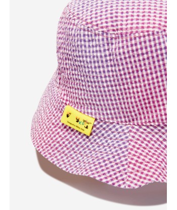 Off-White Girls Helvetica Seer Bucket Hat in Lilac la livraison gratuite