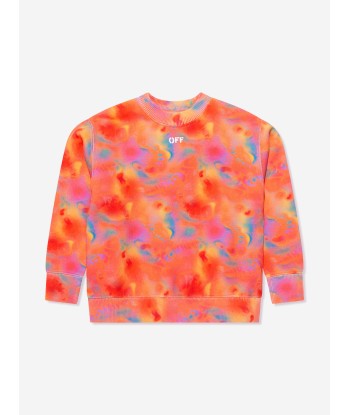 Off-White Girls Abstract AOP Sweatshirt in Multicolour de votre