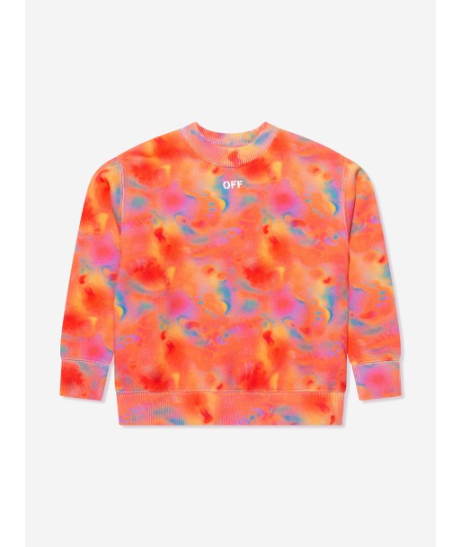 Off-White Girls Abstract AOP Sweatshirt in Multicolour de votre