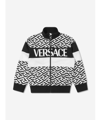 Versace Boys La Greca Logo Zip Up Sweatshirt votre restaurant rapide dans 