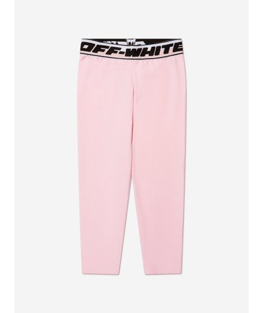 Off-White Girls Logo Band Leggings in Pink destockage