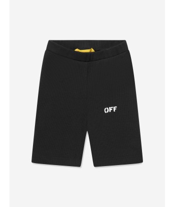 Off-White Girls Off Stamp Shorts in Black offre 